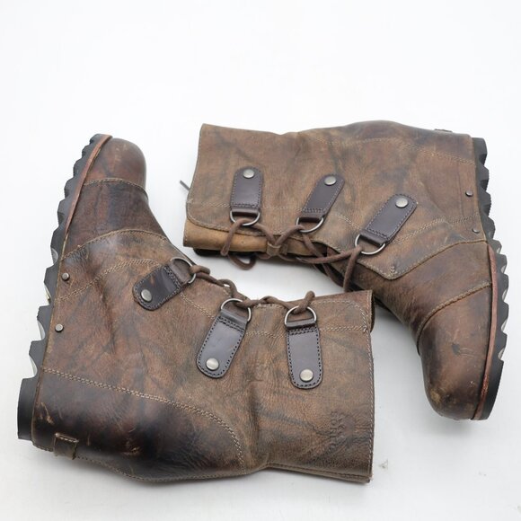 Sorel Boots Women's 11 Joan of Arctic Wedge Mid Bootie Brown Wedge NL1987-028 - Picture 8 of 10